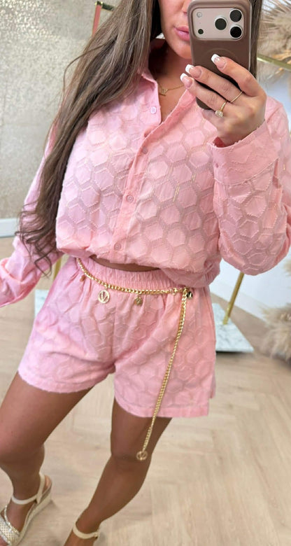 VENESSA LUREX SET 2153 PINK