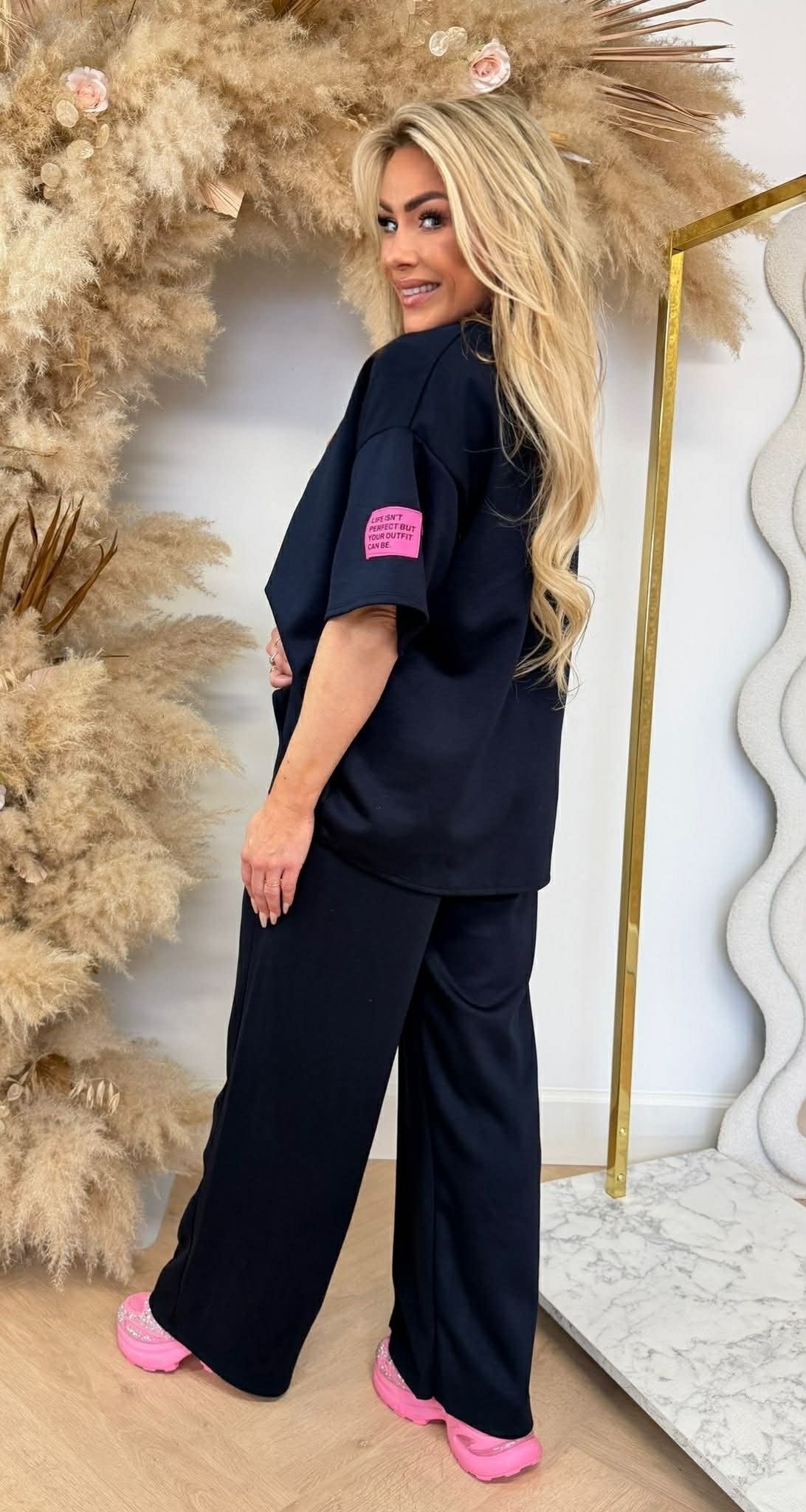 VIRAL LONG EMBLEEM SET NAVY