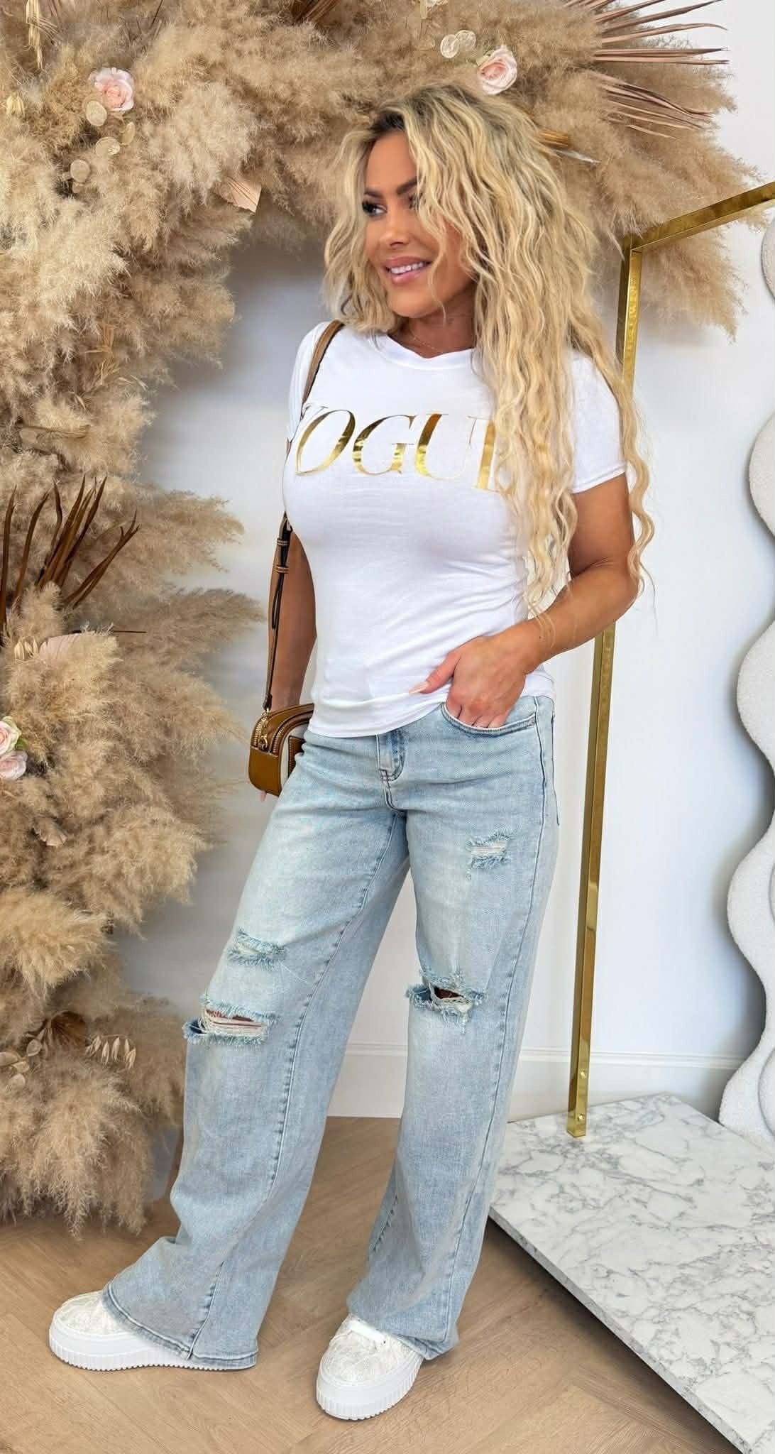 VOGUE T-SHIRT BASIQUE BLANC