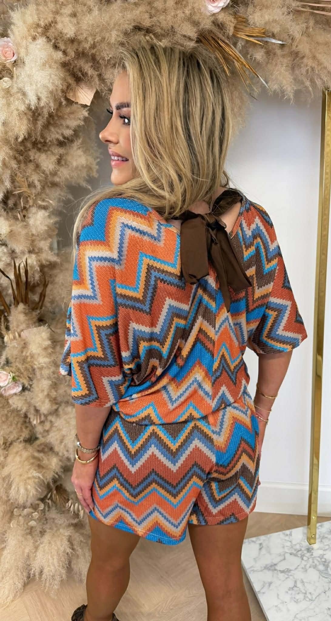 ZIGZAG STRIK LUREX SET ORANGE