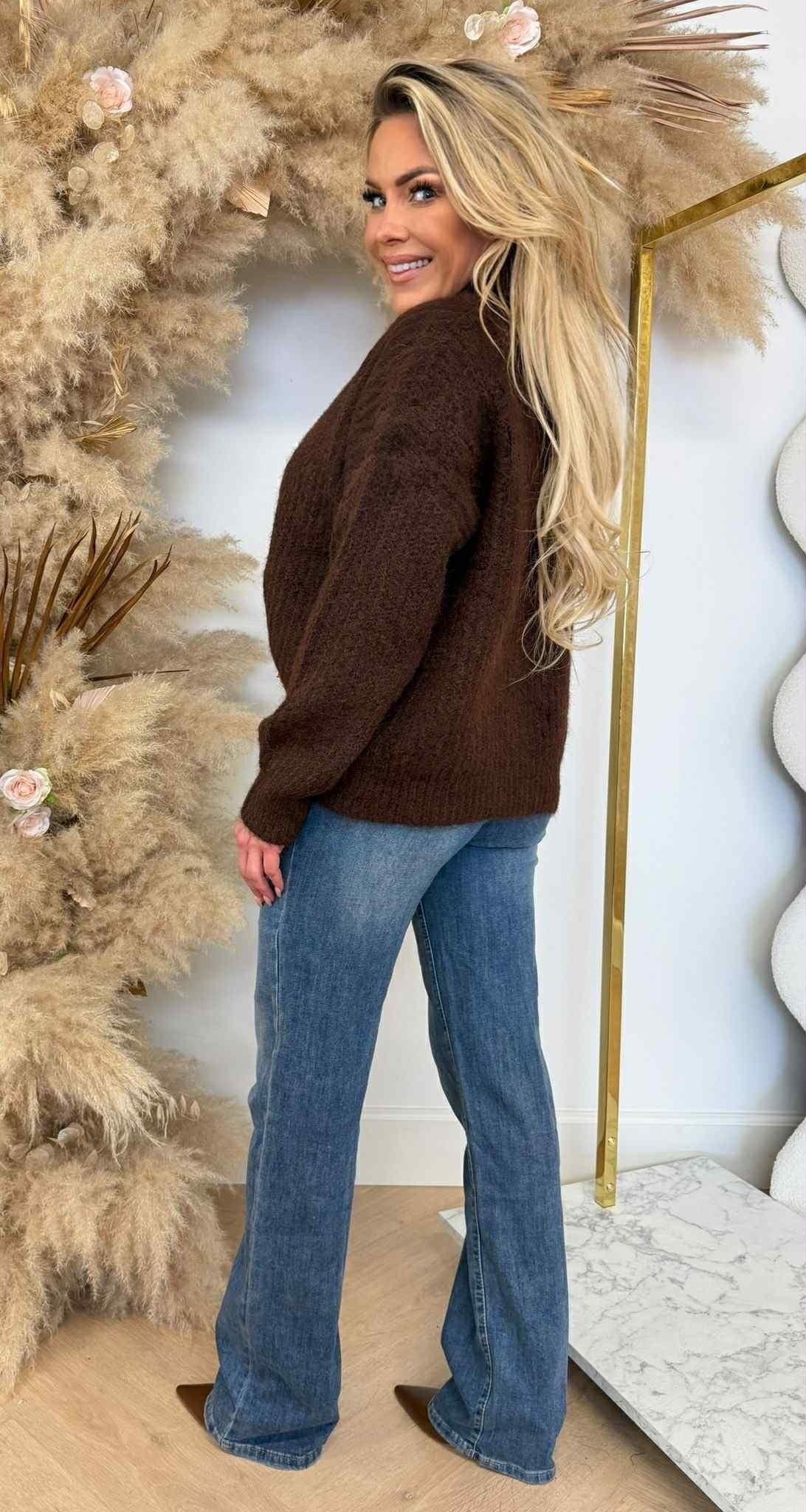 ZIP BASIC WINTER SWEAT 388122 CAFÉ